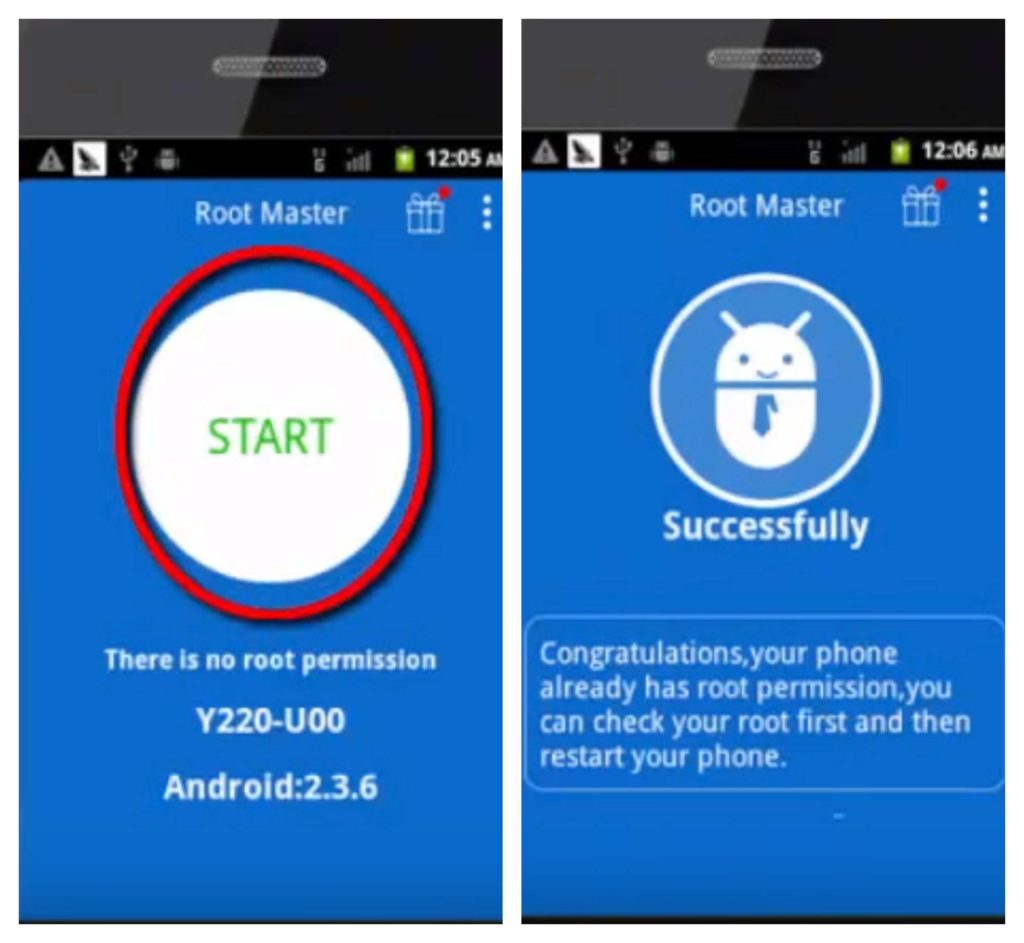 Root Android phone without PC