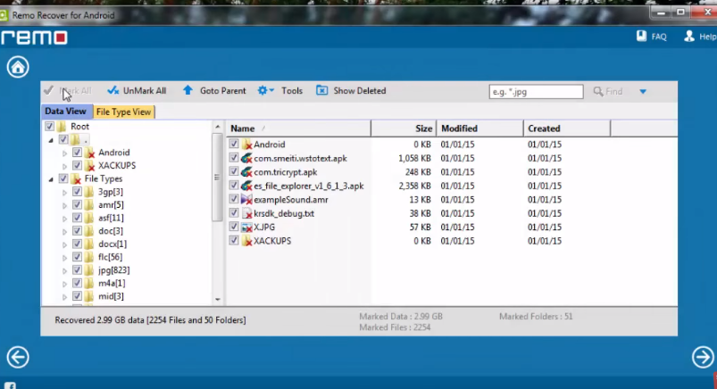 recover deleted files on Android