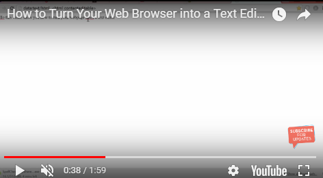 blank space in web editor