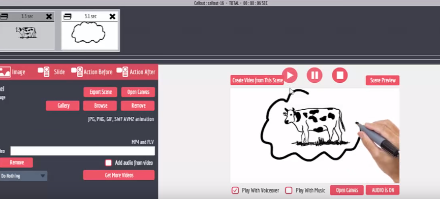 hand sketching animation