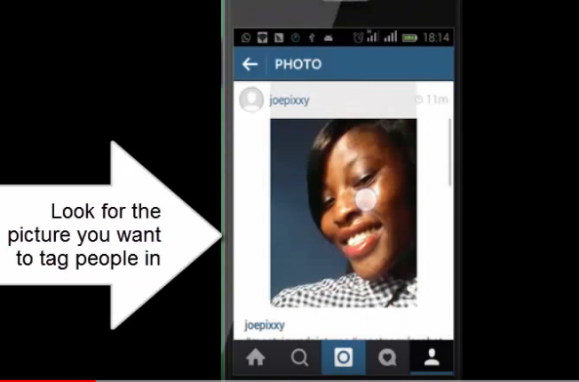 tag people on instagram