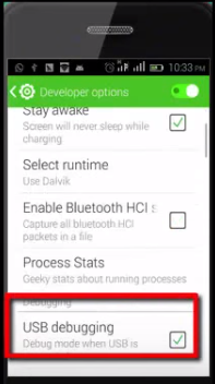 usb debugging