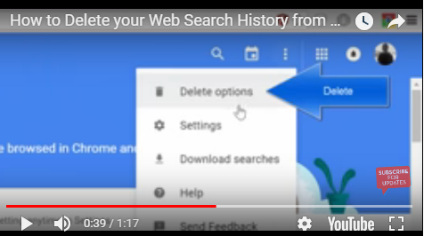  delete your Google search history