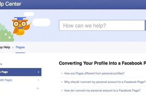 Can't convert Facebook personal profile to Facebook page